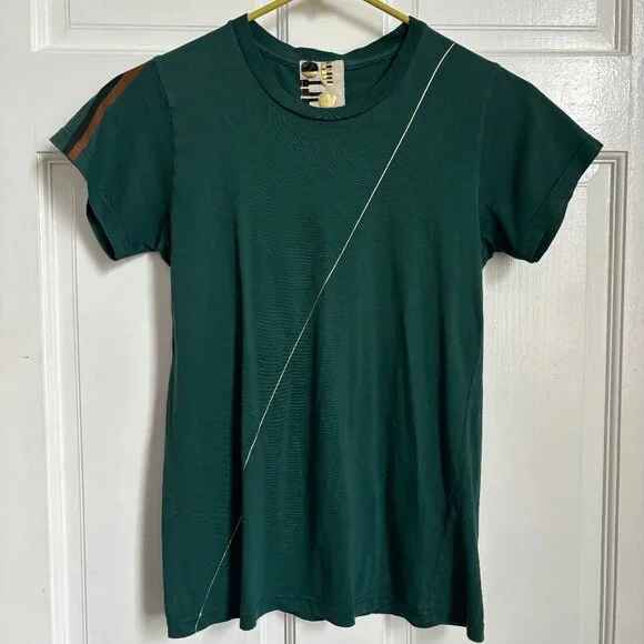 Free City T Shirt Green XS Bird Black Yellow Life Nature Love Color and Sound - Picture 1 of 6